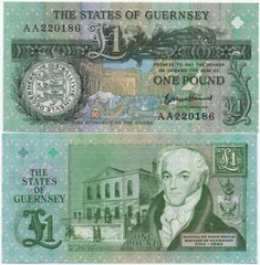 Guernsey - 1 Pound 2023 - P. 59d.2 - s. AA - signature: B. Haines - UNC