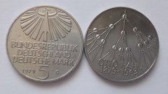 Германия - 5 Mark 1979 - 100 years since the birth of Otto Hahn - XF