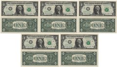 США - 5 шт х 1 Dollar 2021 - UNC