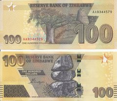 Зімбабве - 100 Dollars 2020 ( 2022 ) - UNC