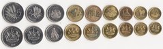 Лесото - набор 9 монет 1 Sente 2 5 10 20 50 Lisente 1 2 5 Maloti 1992 - 2010 - UNC