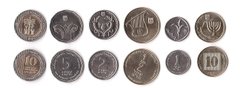 Израиль - набор 6 монет 10 Agorot 1/2 1 5 10 Sheqalim 2016 - 2017 - UNC