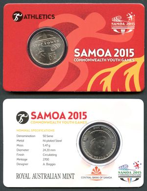 Samoa - 50 Sene 2015 - Athletics - UNC