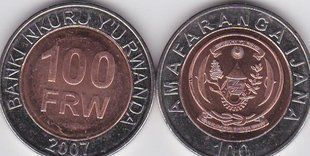Руанда - 100 Francs 2007 - UNC