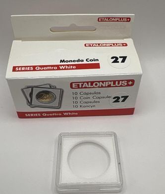 5032 - Капсула Etalonplus+, 27 мм - Упаковка 10 штук Quattro White розмір 38&times;38 small