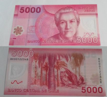 Chile - 5000 Pesos 2009 - UNC