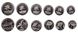 Кокосові острови - 3 шт х набір 6 монет 1 2 5 10 100 100 Ruppes 2023 - UNC