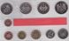 Німеччина - Mint набір 10 монет 1 2 5 10 50 Pfenning 1 2 2 2 5 Mark 2001 - D - в блістері - UNC