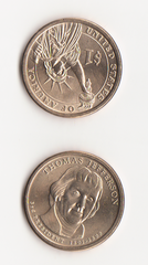 USA - 1 Dollar 2007 - P - Thomas Jefferson - 3rd President - UNC