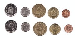 Гондурас - набор 5 монет 1 5 10 20 50 Centavos 1992 - 2007 - UNC
