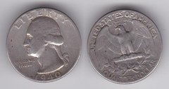 США - 1/4 Dollar 1940 - срібло - VF