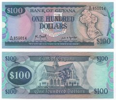 Гаяна - 100 Dollars 1989 - P. 28(2) - UNC