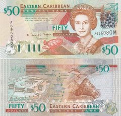 Eastern Caribbean St. / Montserrat - 50 Dollars 2003 - Letter M - Pick 45m - UNC