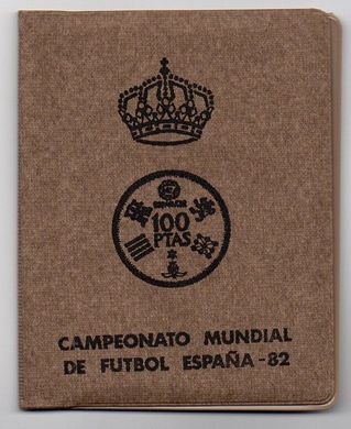 Іспанія - набір 6 монет 5 Cts 1 5 25 50 100 Pesetas 1980 - in folder - UNC