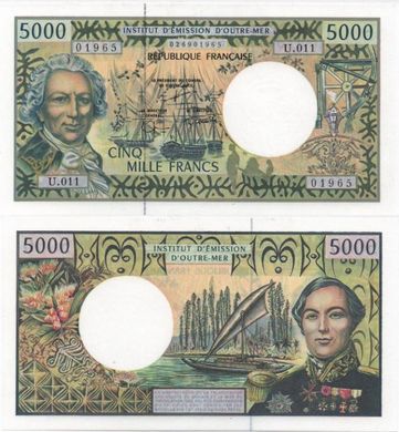 French Pacific Terr. - 5000 Francs 2002 - Pick 3g - UNC