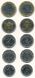 Sierra Leone - 5 pcs x set 5 coins 1 5 10 25 50 Cents 2022 - UNC