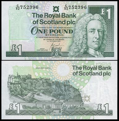 Шотландія - 1 Pound 2001 - P. 351e - UNC
