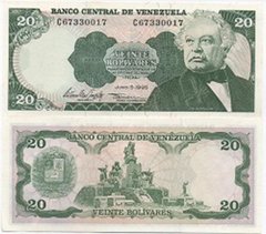 Venezuela - 20 Bolivares 1995 - Pick 63e - UNC