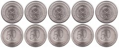 Angola - 5 pcs х 50 Centimos 2012 - XF