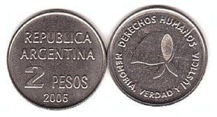 Argentina - 2 Pesos 2006 - Protection of human rights - aUNC / UNC
