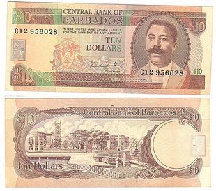 Barbados - 10 Dollars 1986 - P. 35A - F