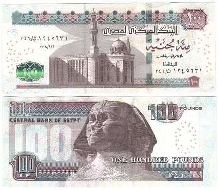Egypt - 100 Pounds 2018 - P. 108d-e - UNC
