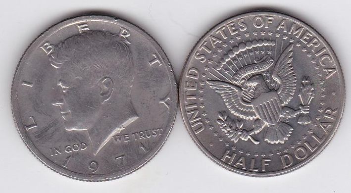 США - 1/2 Half Dollar 1971 - VF