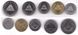 Нікарагуа - 5 шт х набір 5 монет 5 10 25 50 Centavos 1 Cordobas 2014 - 2015 - UNC