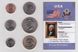 США - набір 6 монет 1 Dime 1 5 Cents 1/4 1/2 1 Dollar 2001 - 2010 - у запайці - UNC