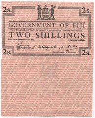 Fiji - 2 Shillings 1942 - P. 50r1 - aUNC / UNC