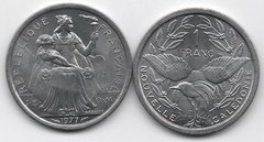 Нова Каледонія - 1 Franc 1977 - UNC