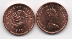 Фолклендские острова / Фолкленды - 1/2 Penny 1980 - aUNC / UNC