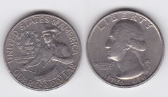 США - 1/4 ( Quarter ) Dollar 1976 - 200 лет независимости США - VF