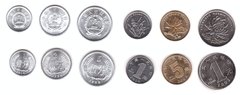 Китай - набір 6 монет 1 2 5 Fen 1 5 Jiao 1 Yuan 1984 - 2009 - aUNC / UNC