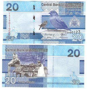Гамбия - 20 Dalasis 2023 - P. W39 - UNC