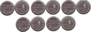 Argentina - 5 pcs х 2 Pesos 2006 - Protection of human rights - aUNC / UNC