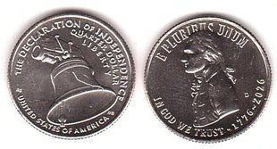 США - 1/4 (Quarter) Dollar (25 Cents) 2026-D - 250 років Незалежності США. Декларація незалежності - UNC