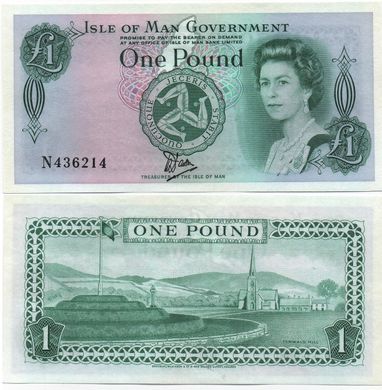 Острова Мен - 1 Pound 1983 - TUVEK - Pick 38 - aUNC