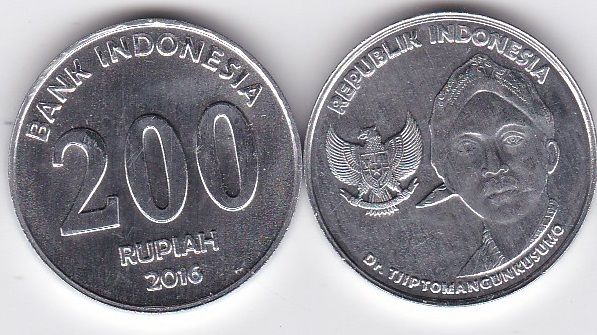 Індонезія - 200 Rupiah 2016 - UNC