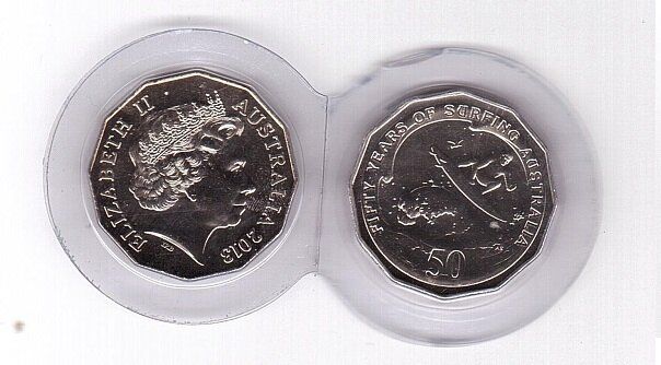 Australia - 50 Cents 2013 - 50 Years of Surfing - UNC