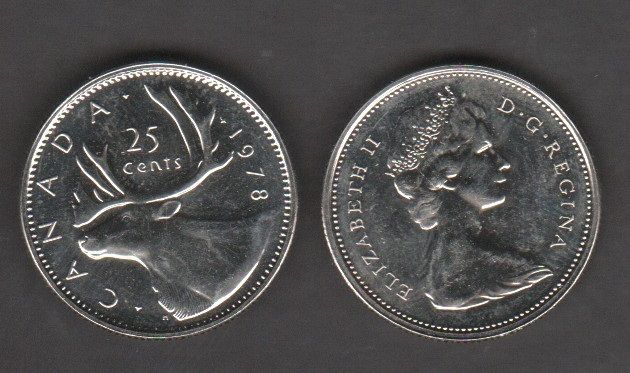Канада - 25 Cents 1978 - aUNC
