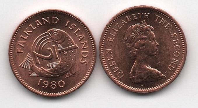 Фолклендські острови / Фолкленди - 1/2 Penny 1980 - aUNC / UNC