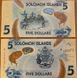 Соломоновы Острова / Соломоны - 5 шт х 5 Dollars 2019 - UNC