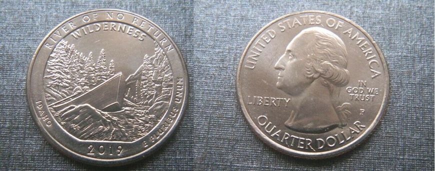 США - 1/4 ( Quarter ) Dollar ( 25 Cents ) 2019 - P - Резерват им. Франка Черча - UNC