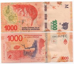 Аргентина - 1000 Pesos 2017 - P. 366(2) - UNC