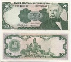 Venezuela - 20 Bolivares 1995 - Pick 63e - aUNC / XF+