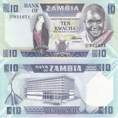 Zambia - 10 Kwacha 1986 - 1988 - P. 26e - UNC