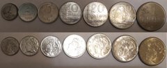Бразилия - набор 7 монет - 1 2 5 10 20 50 Centavos 1 Cruzeiro 1969 - 1979 - aUNC