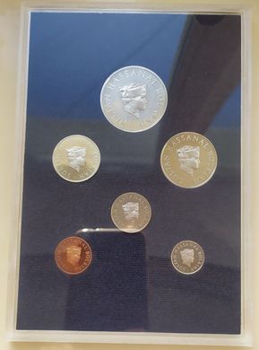 Бруней - Mint набор 6 монет 1 5 10 20 50 Sen 1 Dollar 1979 - в футляре - UNC