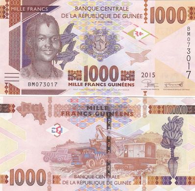 Гвинея - 1000 Francs 2015 - UNC